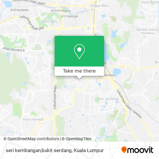 seri kembangan,bukit serdang map