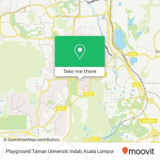 Peta Playground Taman Universiti Indah