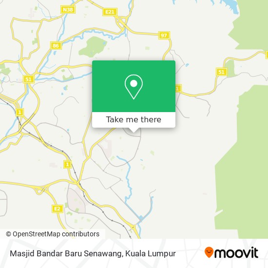 Masjid Bandar Baru Senawang map