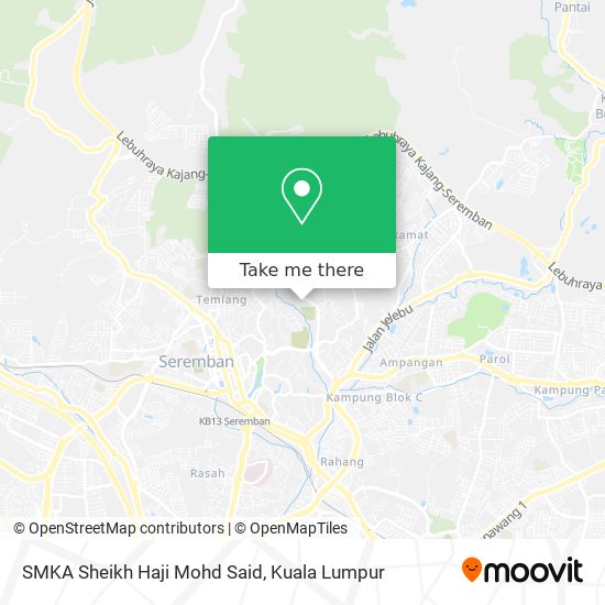 Peta SMKA Sheikh Haji Mohd Said