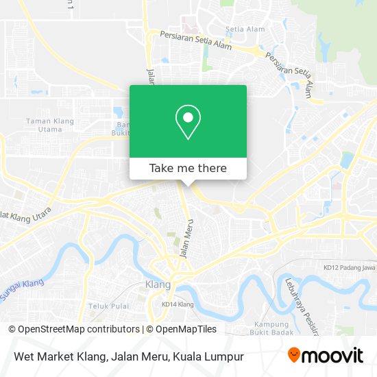 Wet Market Klang, Jalan Meru map