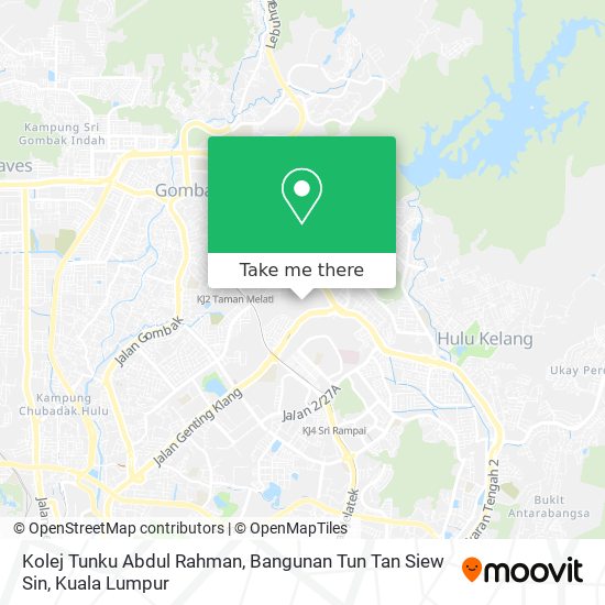 Kolej Tunku Abdul Rahman, Bangunan Tun Tan Siew Sin map
