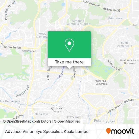 How To Get To Advance Vision Eye Specialist In Petaling Jaya By Bus Or Mrt Lrt Moovit