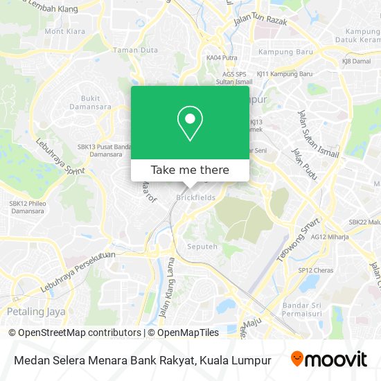 Peta Medan Selera Menara Bank Rakyat