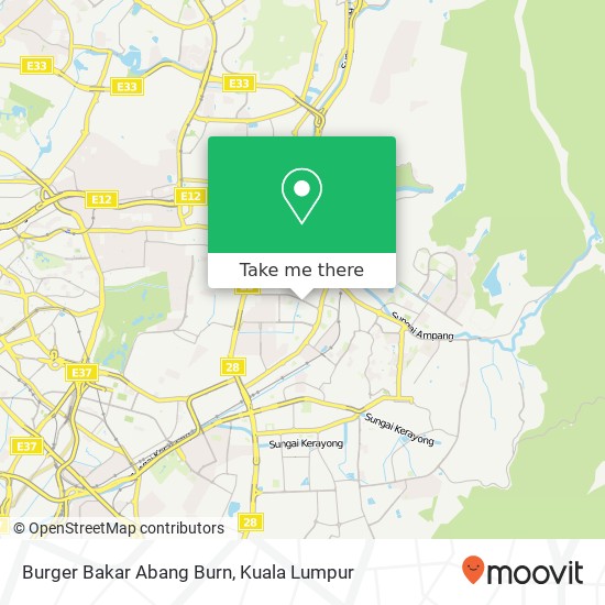 Peta Burger Bakar Abang Burn