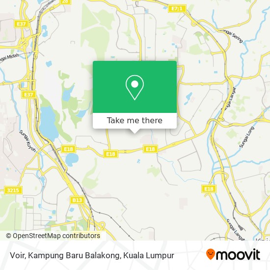 Peta Voir, Kampung Baru Balakong