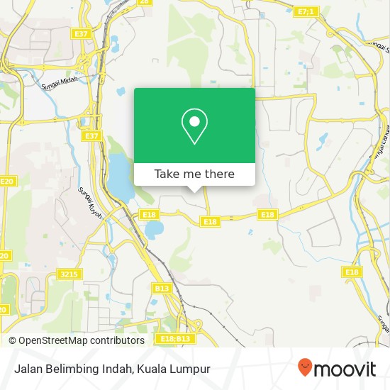 Jalan Belimbing Indah map