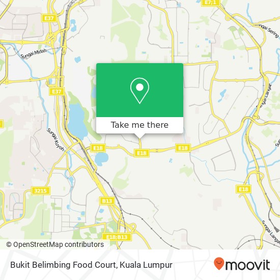 Bukit Belimbing Food Court map