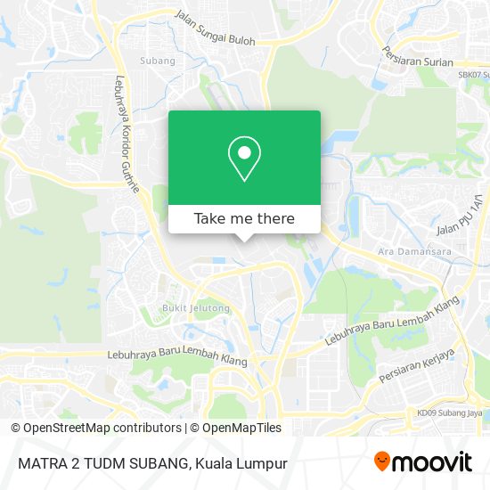 Peta MATRA 2 TUDM SUBANG