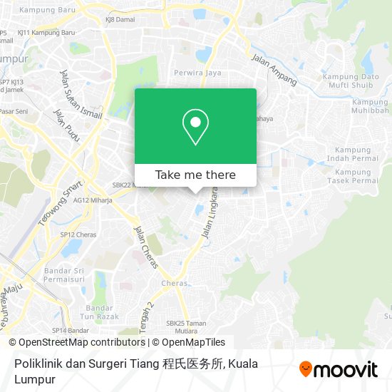 Peta Poliklinik dan Surgeri Tiang 程氏医务所