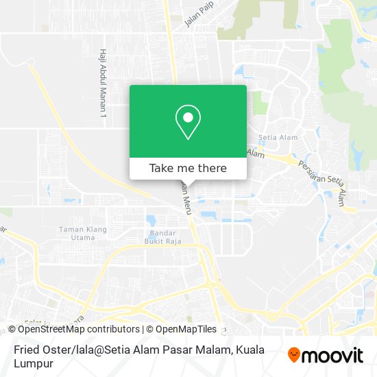 Fried Oster / lala@Setia Alam Pasar Malam map