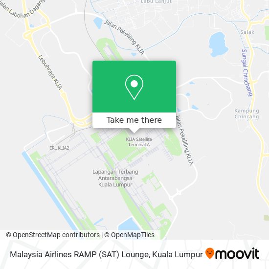 Malaysia Airlines RAMP (SAT) Lounge map