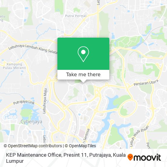 KEP Maintenance Office, Presint 11, Putrajaya map