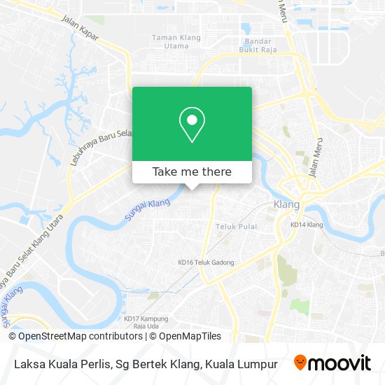 Laksa Kuala Perlis, Sg Bertek Klang map