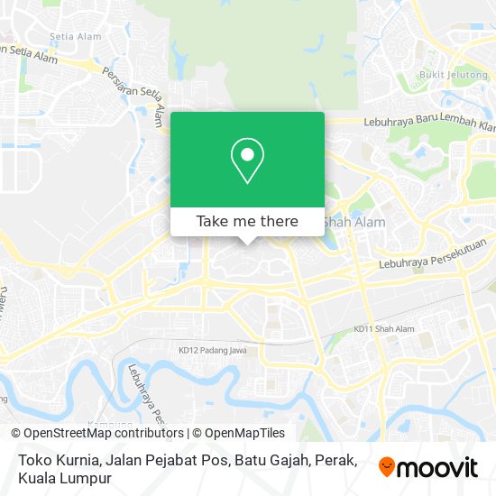Toko Kurnia, Jalan Pejabat Pos, Batu Gajah, Perak map