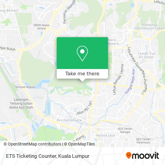 ETS Ticketing Counter map