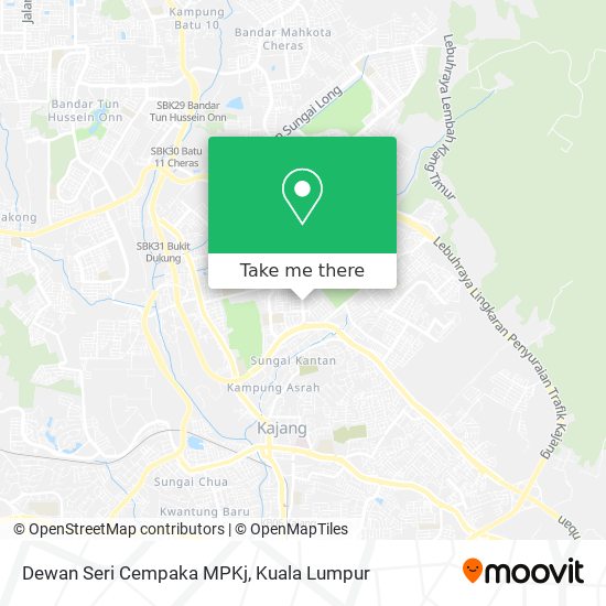 Dewan Seri Cempaka MPKj map