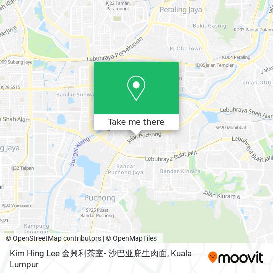 Kim Hing Lee 金興利茶室- 沙巴亚庇生肉面 map