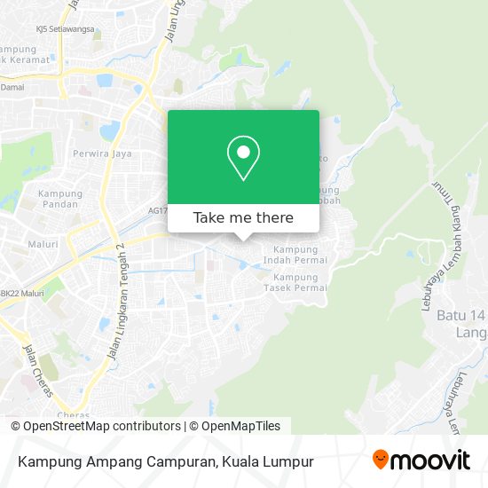 Kampung Ampang Campuran map