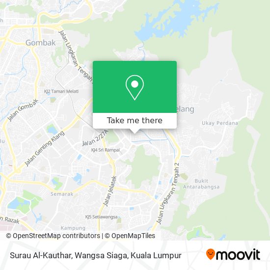 Surau Al-Kauthar, Wangsa Siaga map