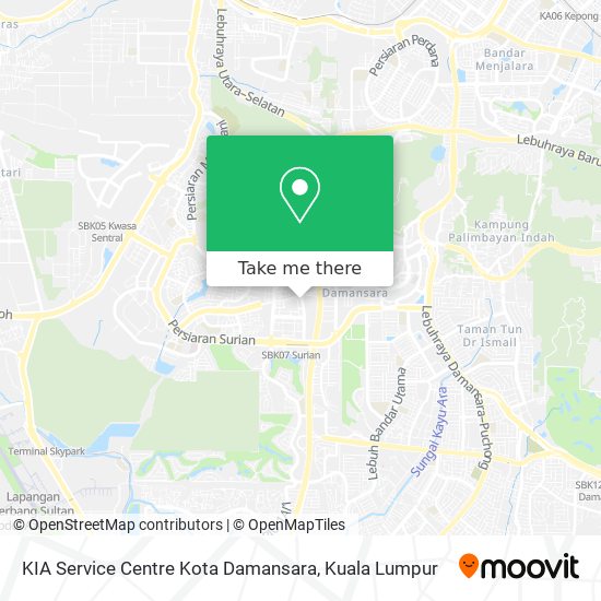 KIA Service Centre Kota Damansara map