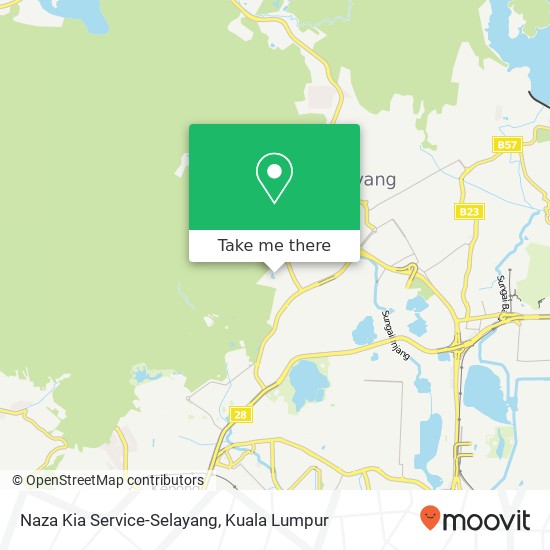 Naza Kia Service-Selayang map
