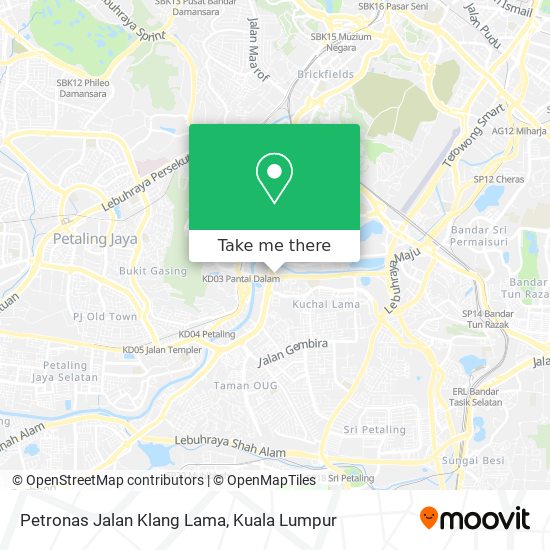 Peta Petronas Jalan Klang Lama
