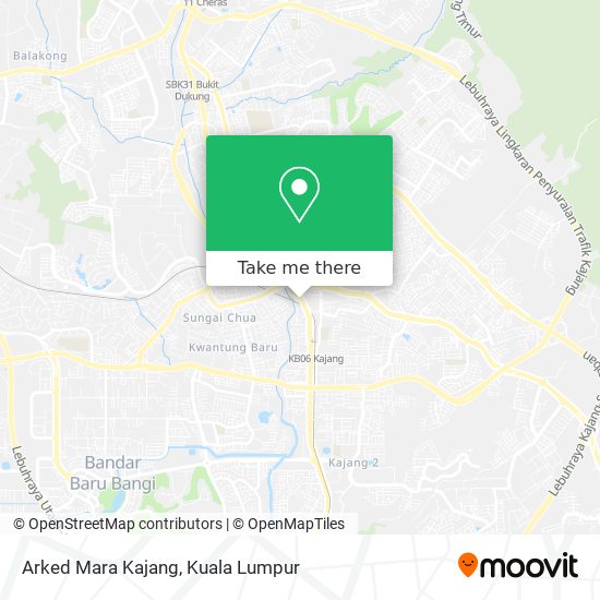 Arked Mara Kajang map