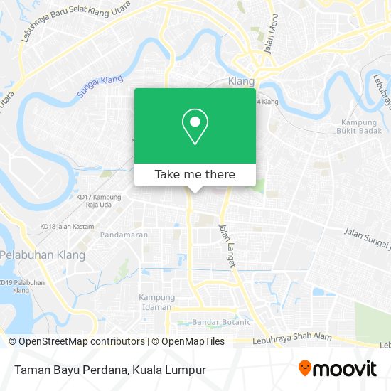 Peta Taman Bayu Perdana