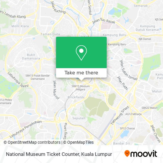 National Museum Ticket Counter map