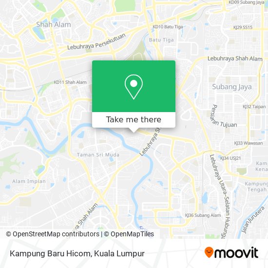 Peta Kampung Baru Hicom