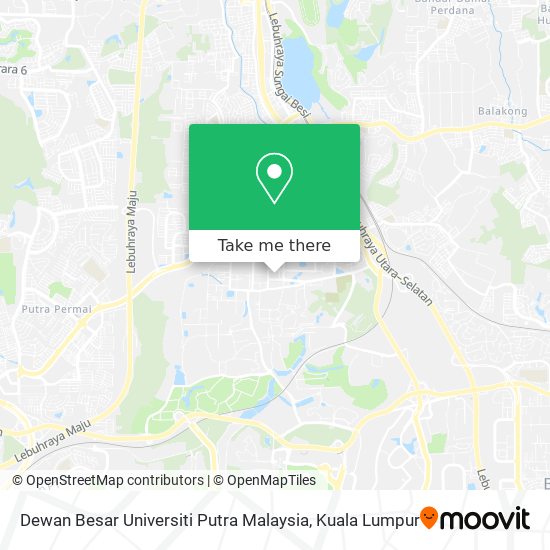 Peta Dewan Besar Universiti Putra Malaysia