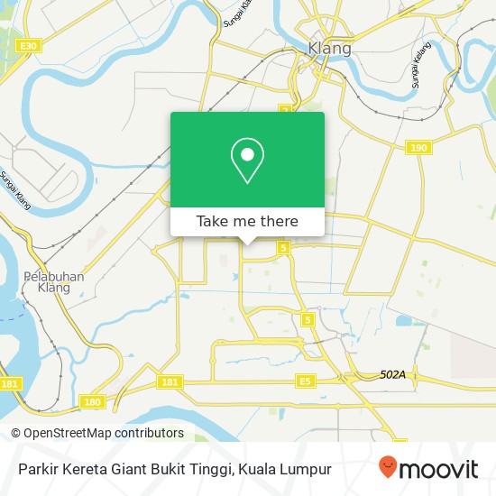 Parkir Kereta Giant Bukit Tinggi map