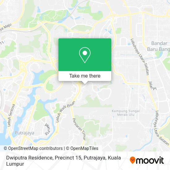 Dwiputra Residence, Precinct 15, Putrajaya map