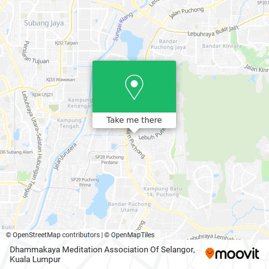 Dhammakaya Meditation Association Of Selangor map