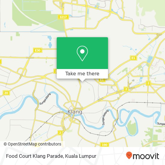 Food Court Klang Parade map