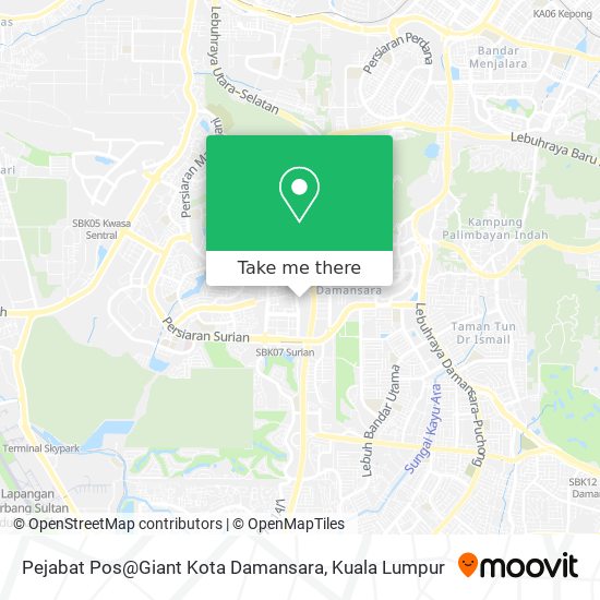 Pejabat Pos@Giant Kota Damansara map