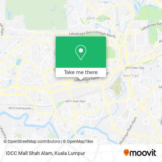 IDCC Mall Shah Alam map