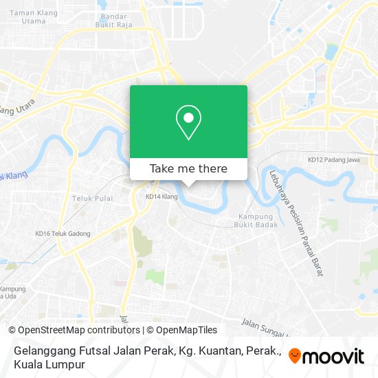 Gelanggang Futsal Jalan Perak, Kg. Kuantan, Perak. map