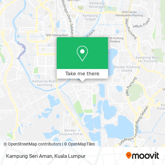 Kampung Seri Aman map