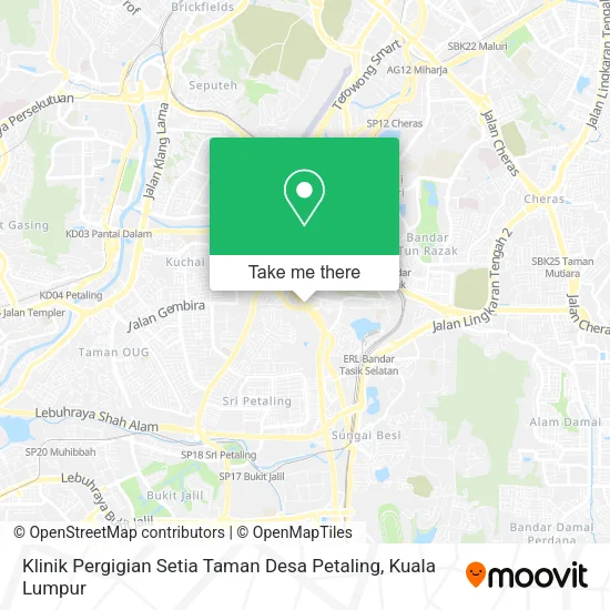 Klinik Pergigian Setia Taman Desa Petaling map