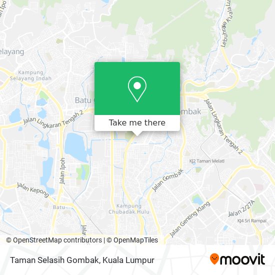 Peta Taman Selasih Gombak