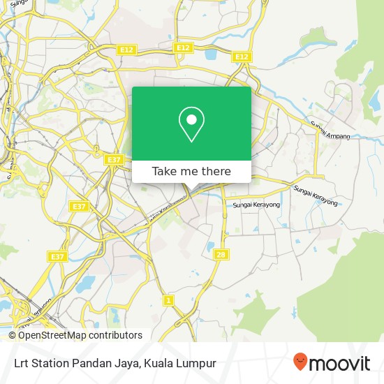 Lrt Station Pandan Jaya map