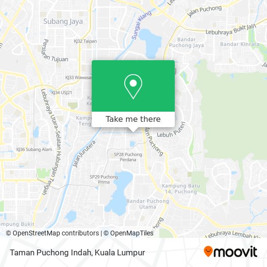 Peta Taman Puchong Indah