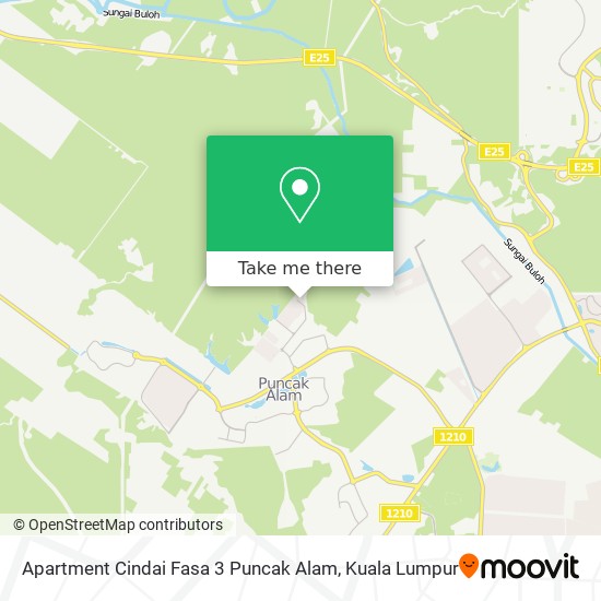 Apartment Cindai Fasa 3 Puncak Alam map