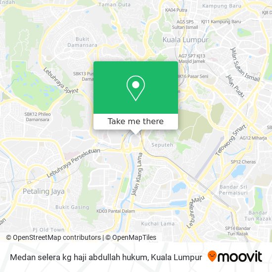 Peta Medan selera kg haji abdullah hukum
