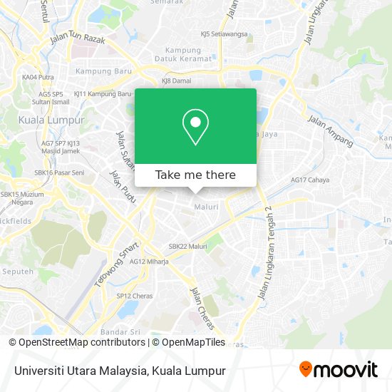 Universiti Utara Malaysia map