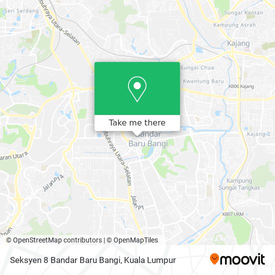 Peta Seksyen 8 Bandar Baru Bangi