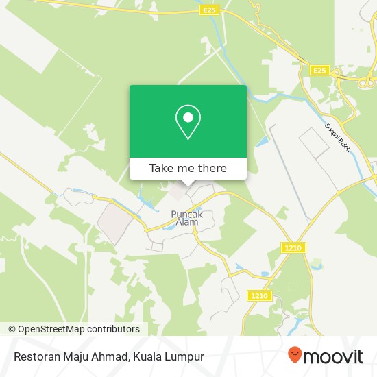 Restoran Maju Ahmad map