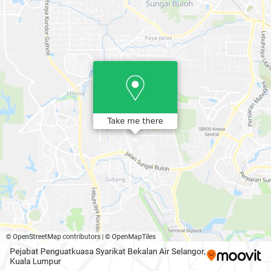 Pejabat Penguatkuasa Syarikat Bekalan Air Selangor map